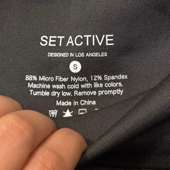 SET Active Pebble Grey Sculptflex High Rise Seamless Leggings Size Small - Picture 4 of 5